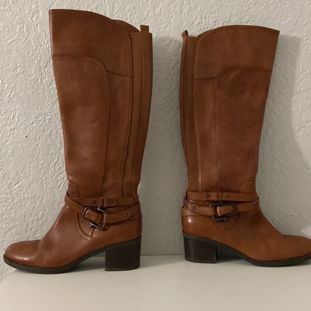 Marc Fisher Medium Brown Leather Boots